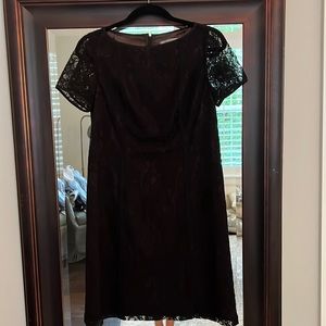 Black dress with lace overlay size 6